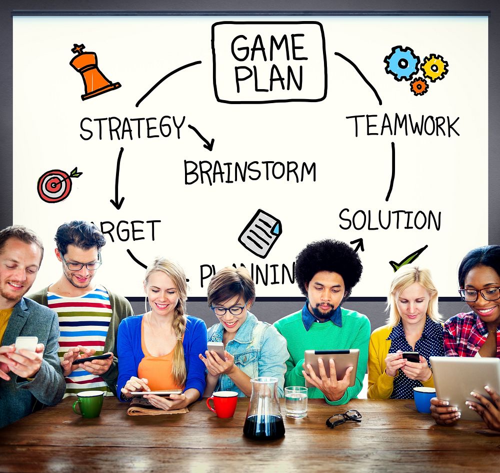 Game Plan Strategy Planning Tactic Target Concept