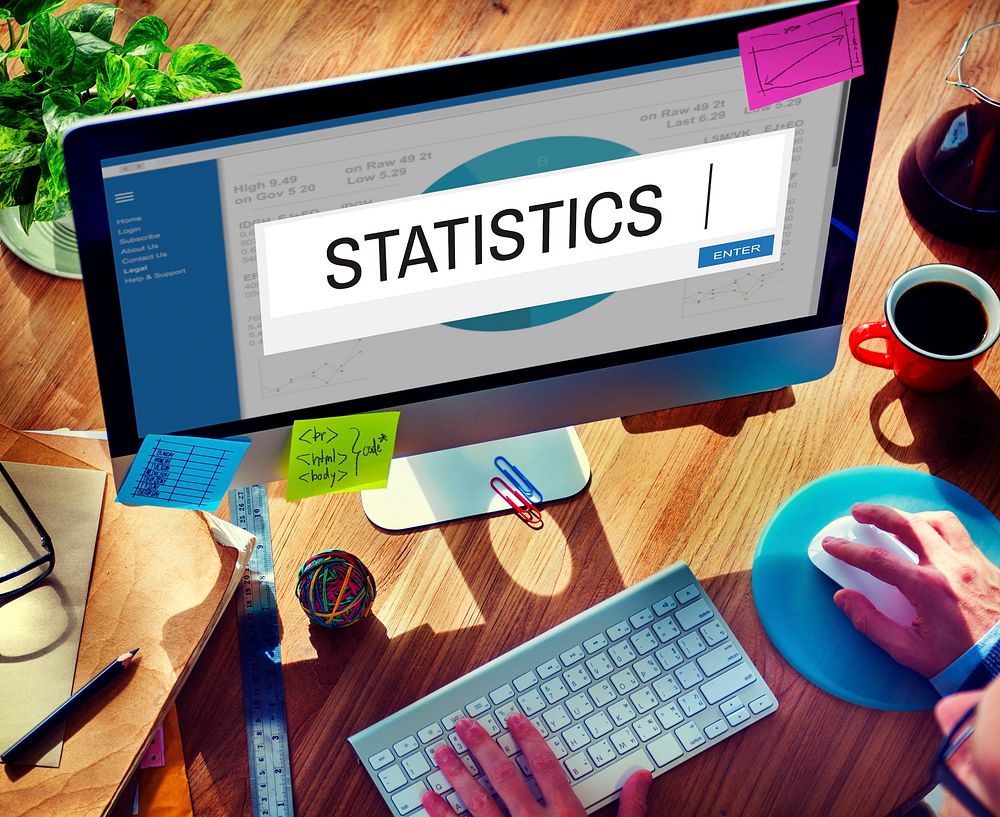 Statistics Analytics Strategy Solution Business Concept