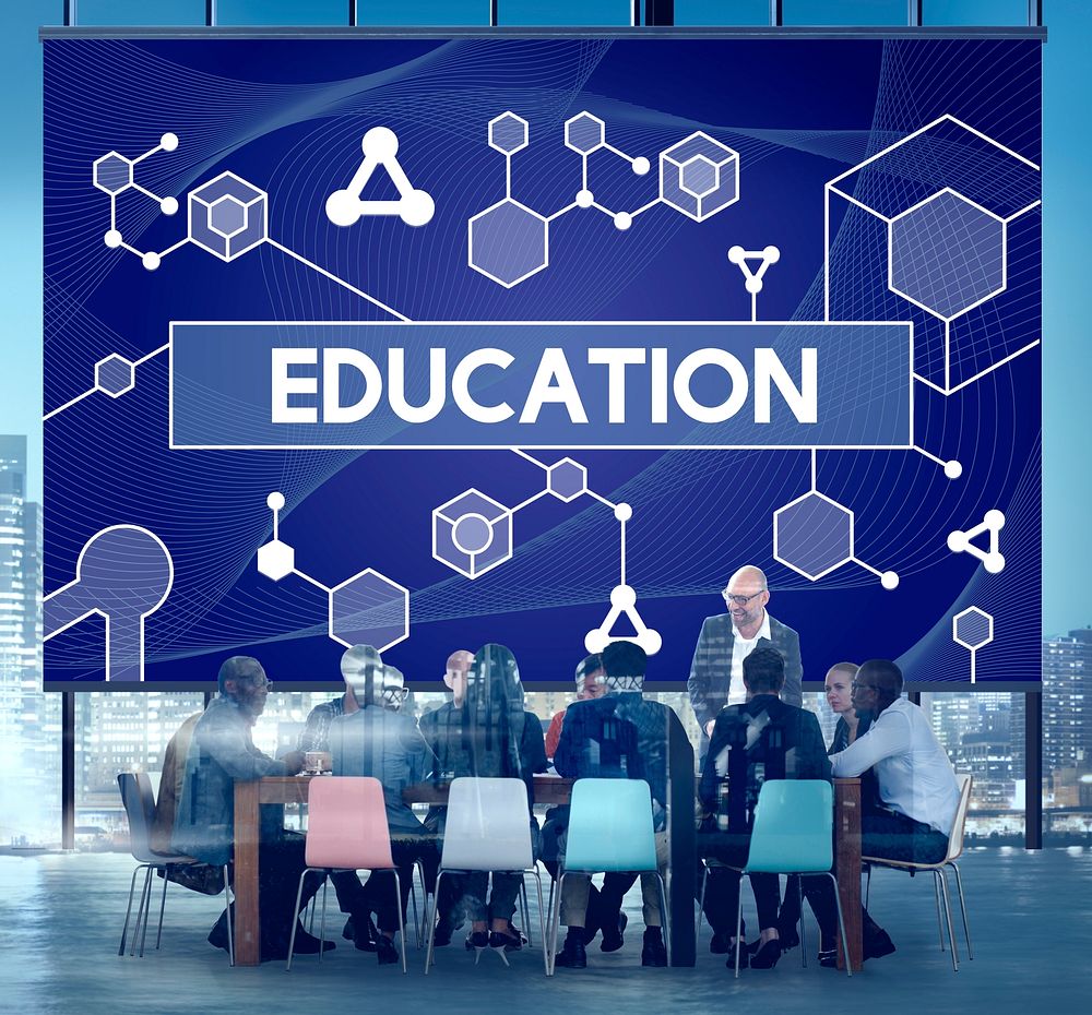 Education Particles Geometry Shapes Graphics Concept