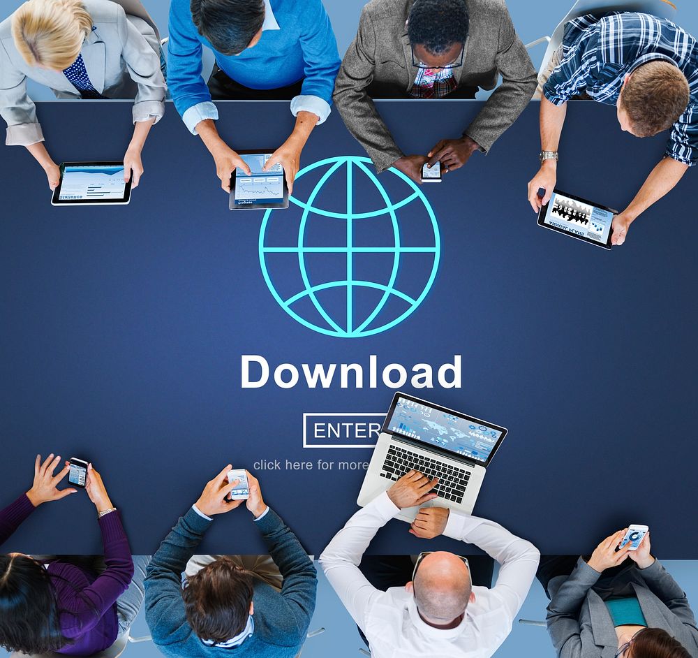 Download Online Internet Technology Network World Concept