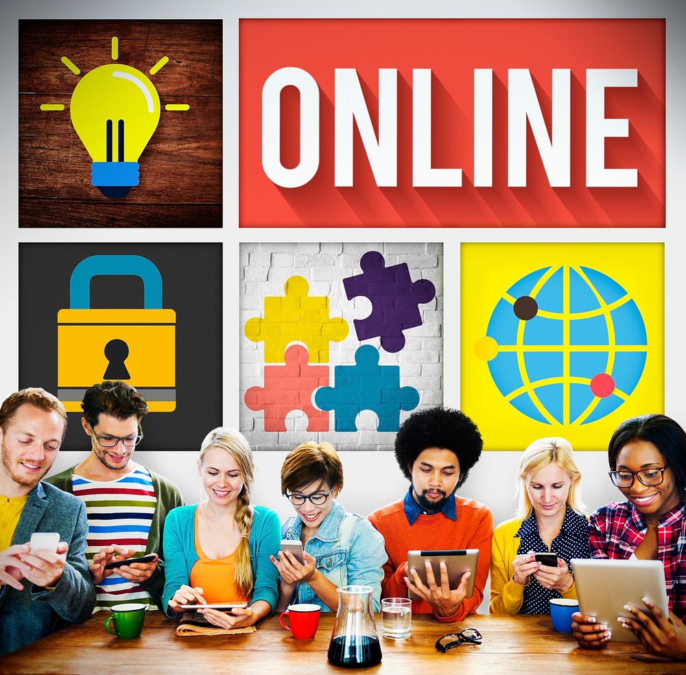 Online Social Networking Technology Connection Concept