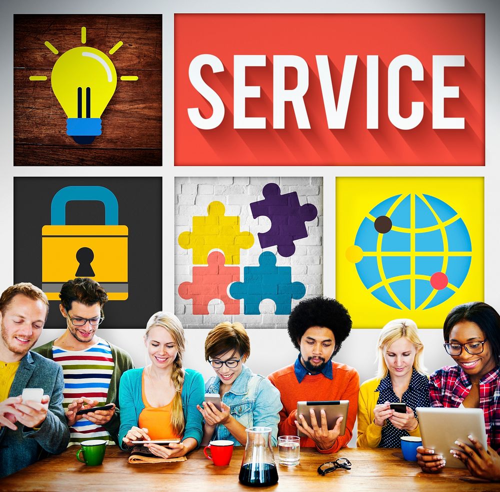 Service Support Customer Satisfaction Assistance Concept
