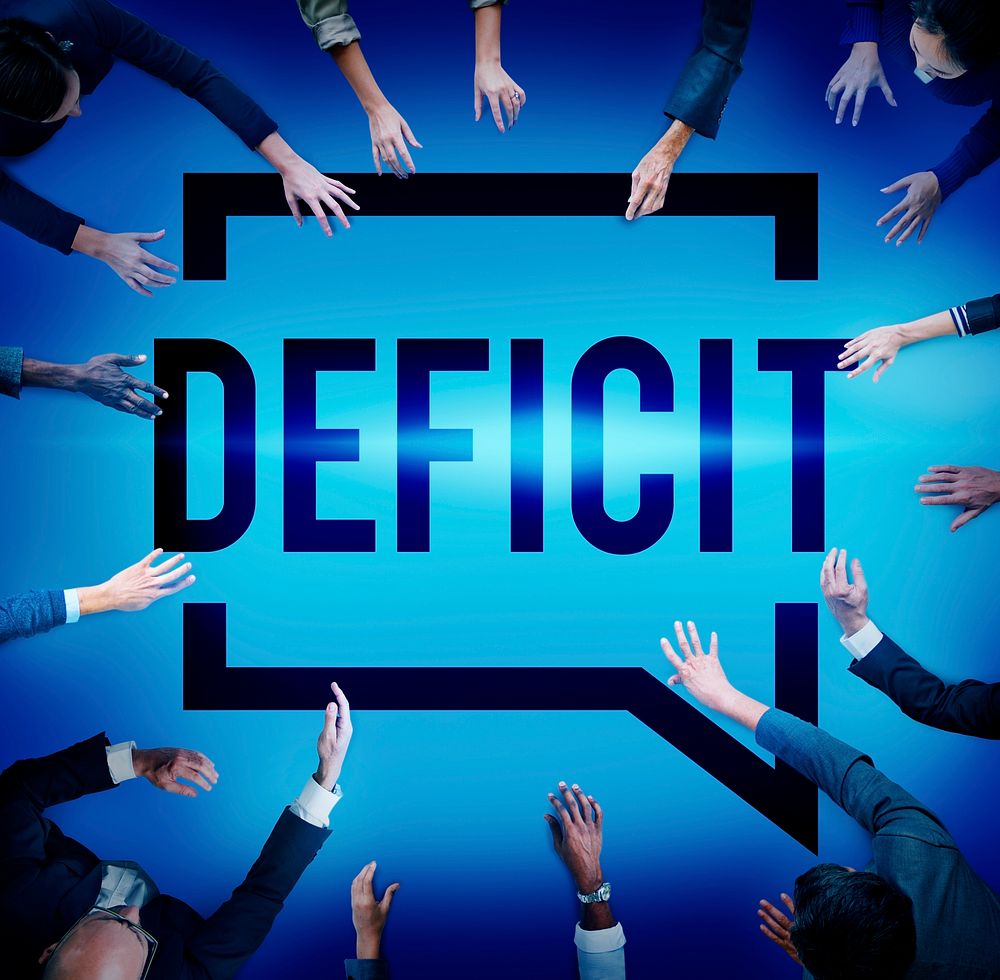 Deficit Risk Loss Deduct Recession Concept