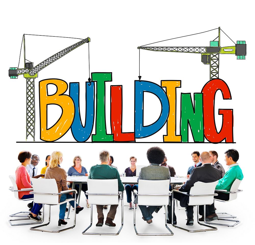 Building Business Strategy Stability Success Concept