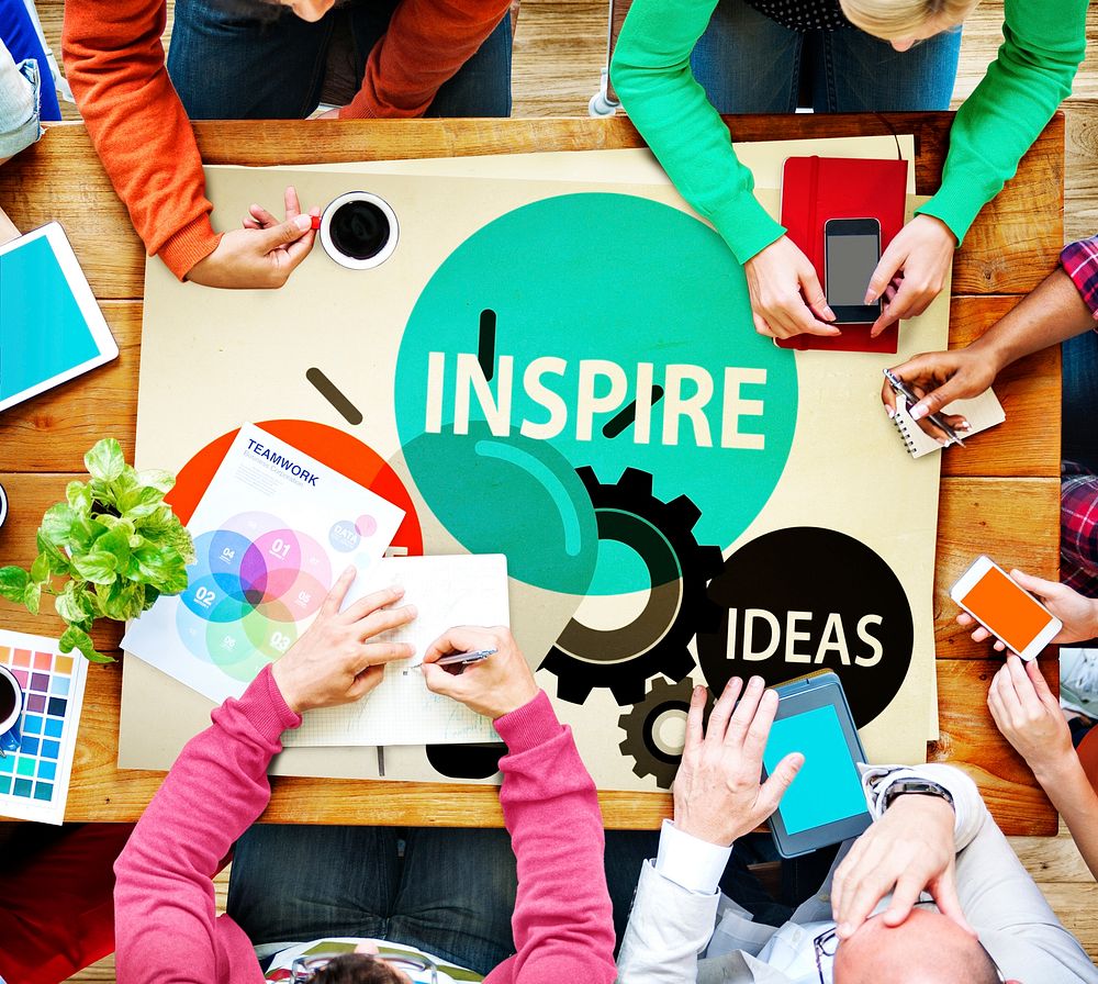 Inspire Ideas Innovate Imagination Inspiration Concept