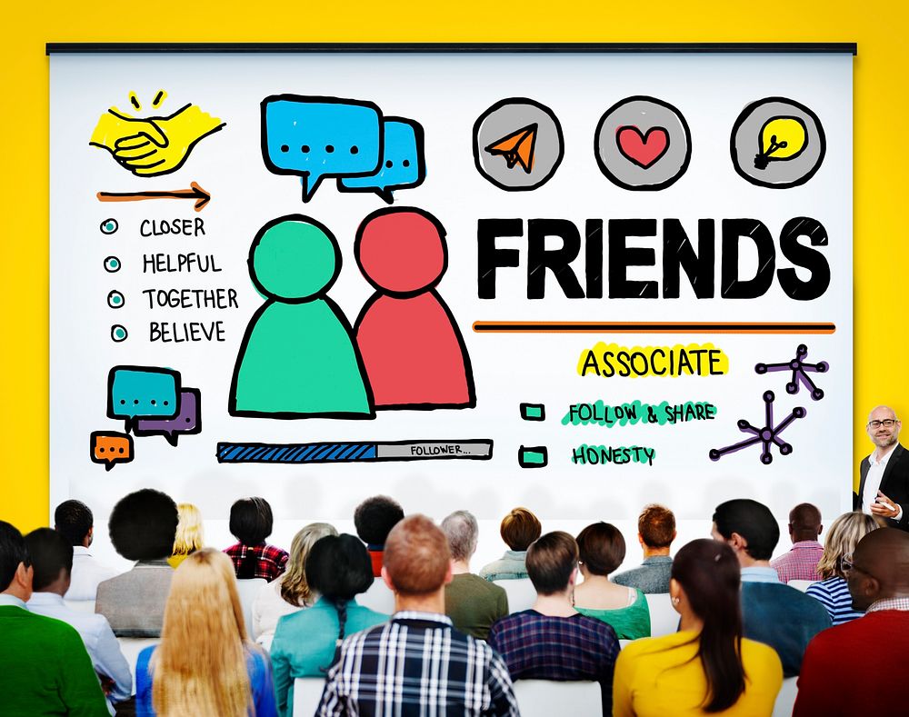 Friends Group People Social Media Loyalty Concept