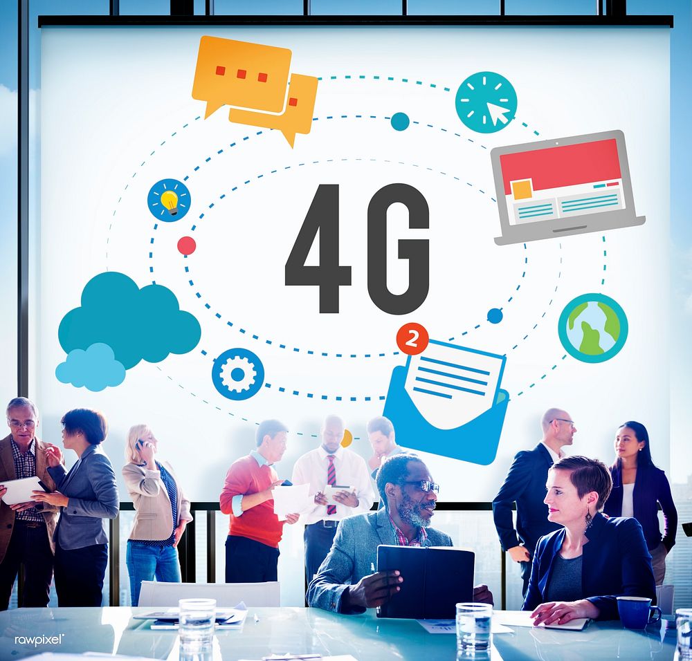 4G Telecommunication Connection Networking Mobility Concept