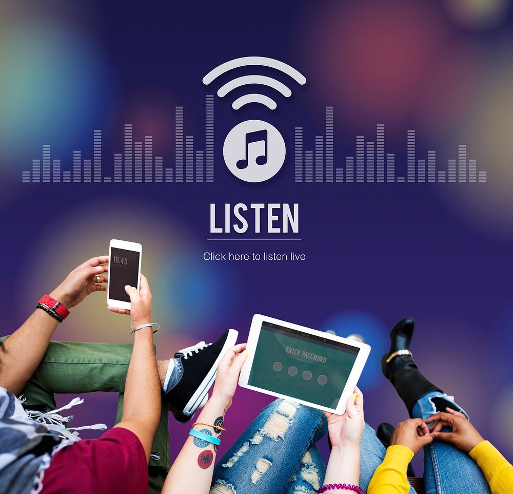 Listen Listening Music Radio Entertainment Concept