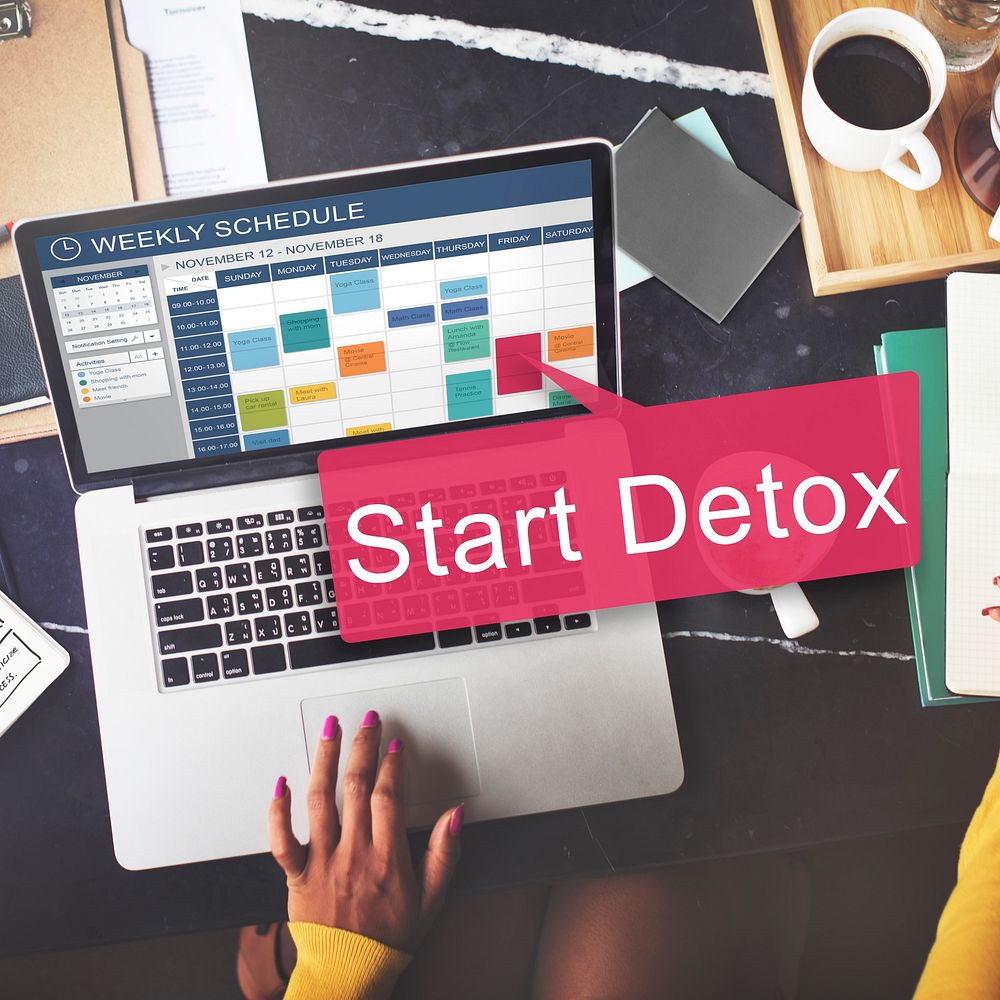 Start Detox Planning Wellness Healthy Concept