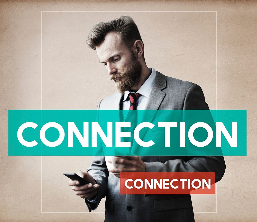 Businessman Technology Connection Communication Concept