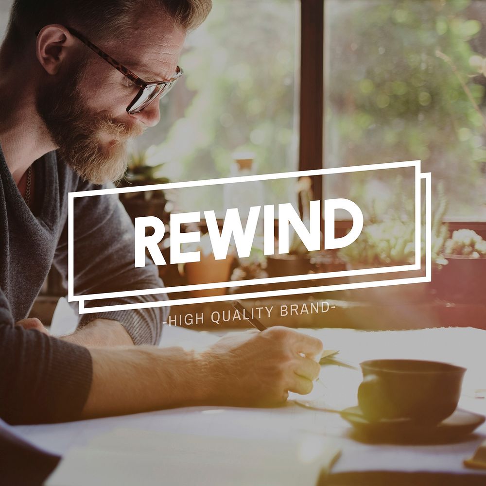 Rewind Rewinding Restart Reset Recover Rerun Concept