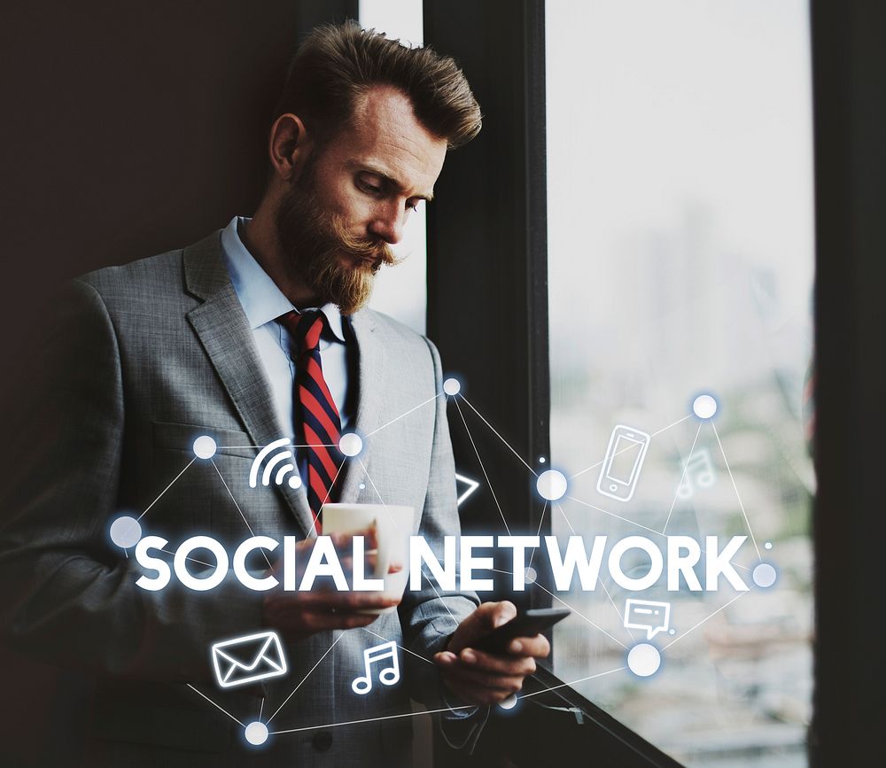 Social Networking Global Communications Technology Connection Concept