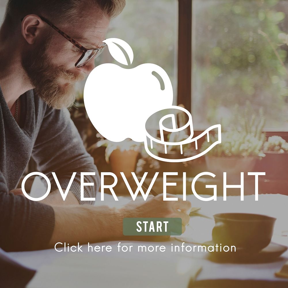 Overweight Diet Eating Disorder Unhealthy Diabetes Fat Concept