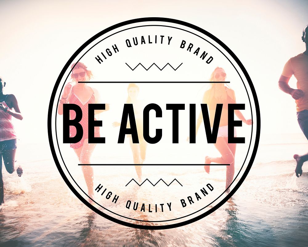 Be Active Energetic Action Exotic Fitness Concept
