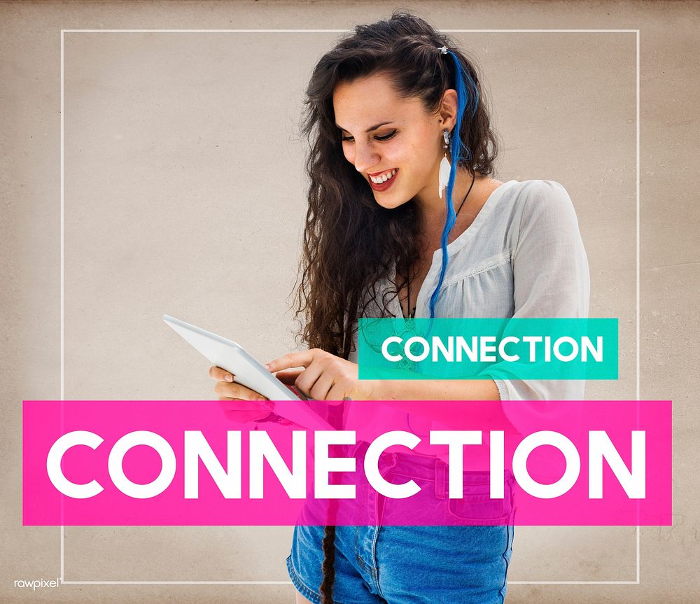 Student Woman Communication Connection Networking Concept
