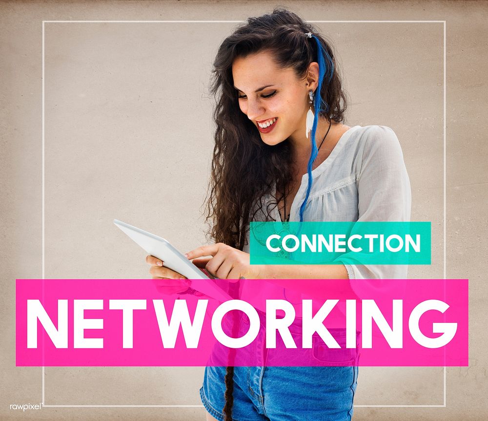 Student Woman Communication Connection Networking Concept