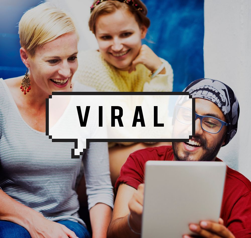 Viral Network Video Information Advertising Concept
