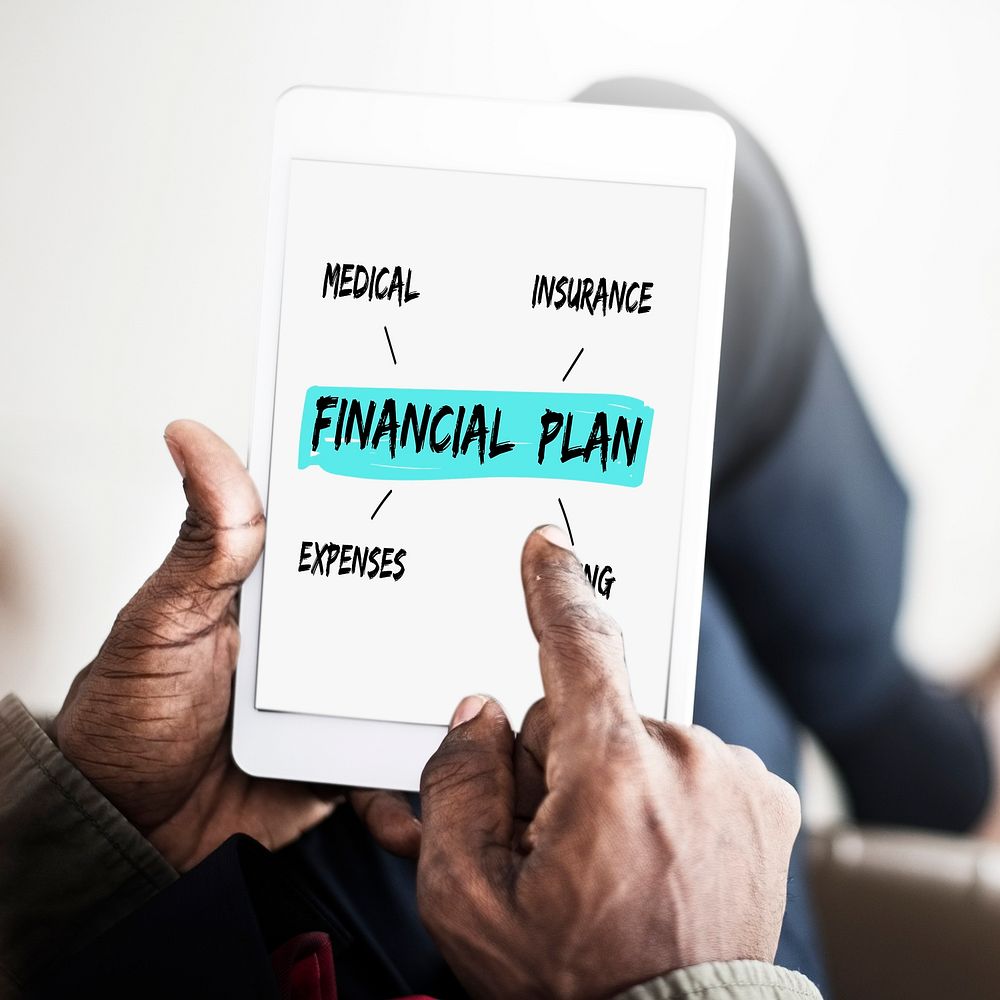 Financial Plan Retirement Investment Diagram Concept