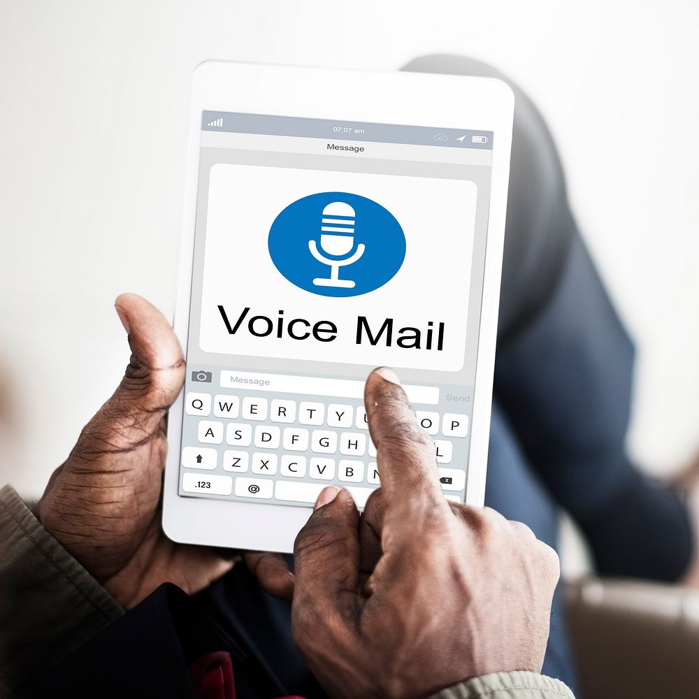 Voice Mail Message Notification Communication Concept