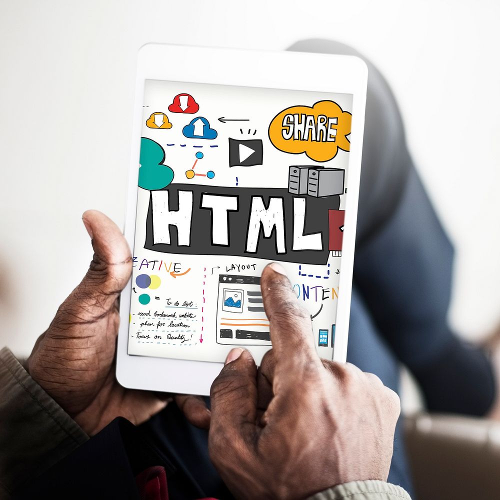 HTML Web Page Content Graphic Concept
