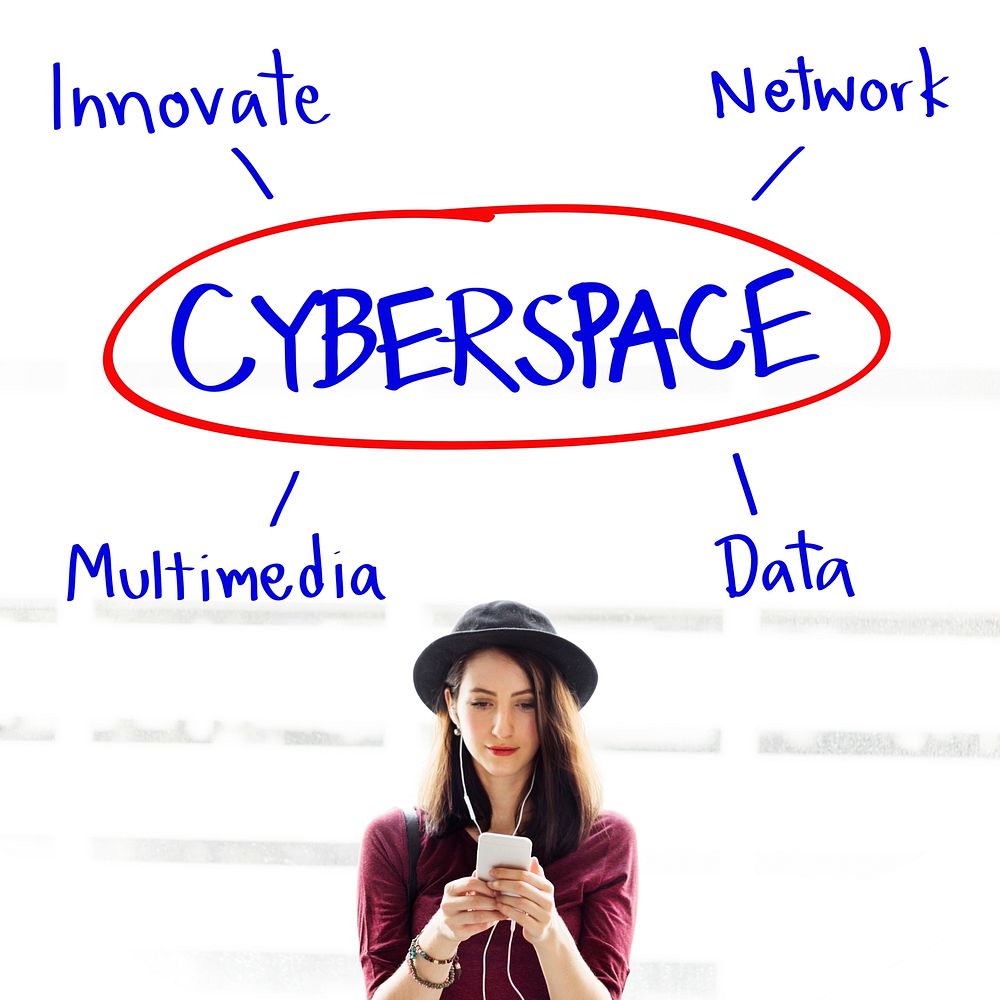 Cyberspace Network Multimedia Innovate Multimedia Concept