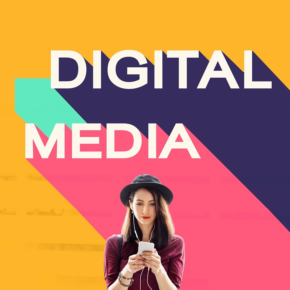 Digital Media Global Internet Sharing Technology Concept