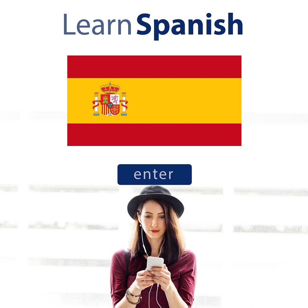 Learn Spanish Language Online Education Concept