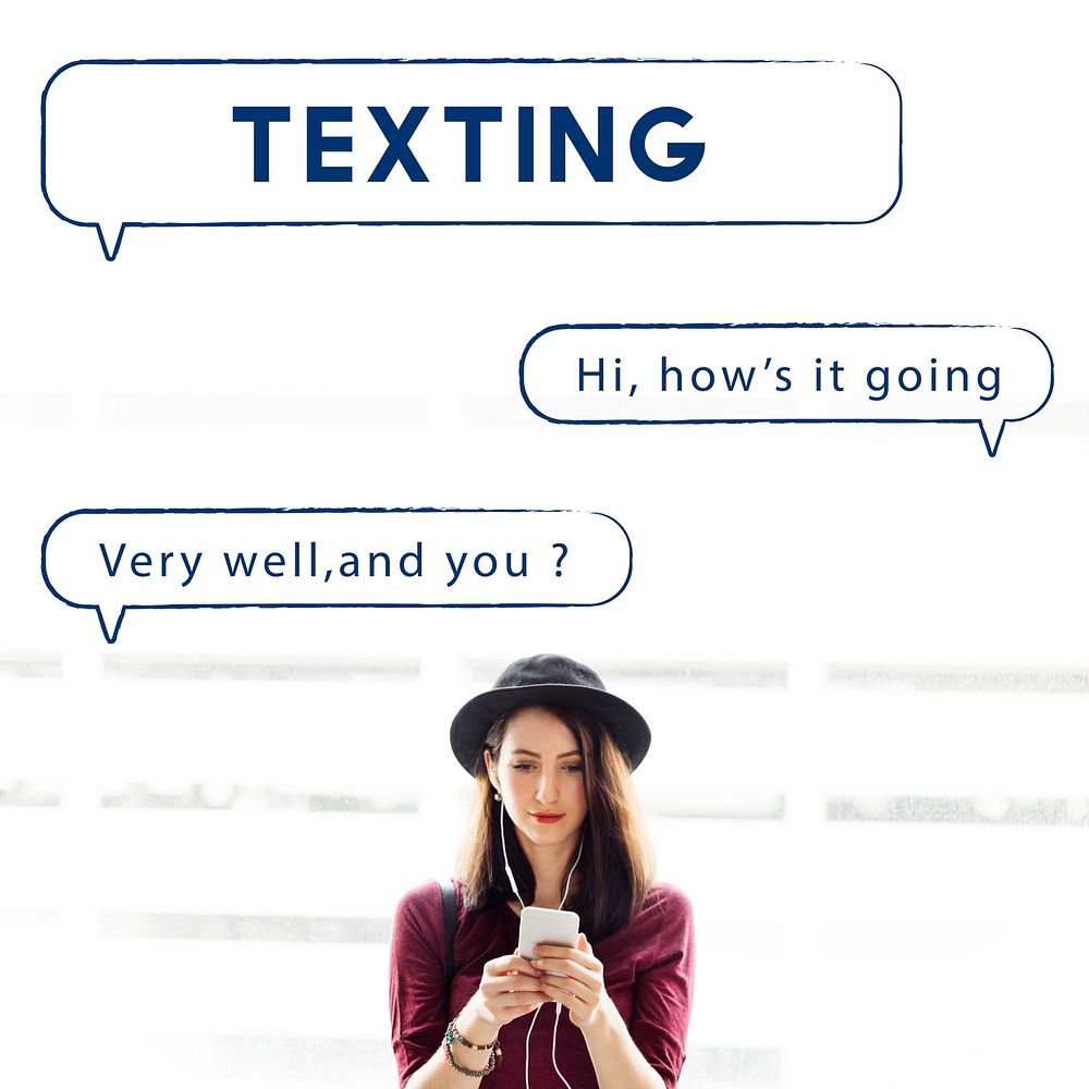 Social Network Speech Bubble Text Graphic Concept