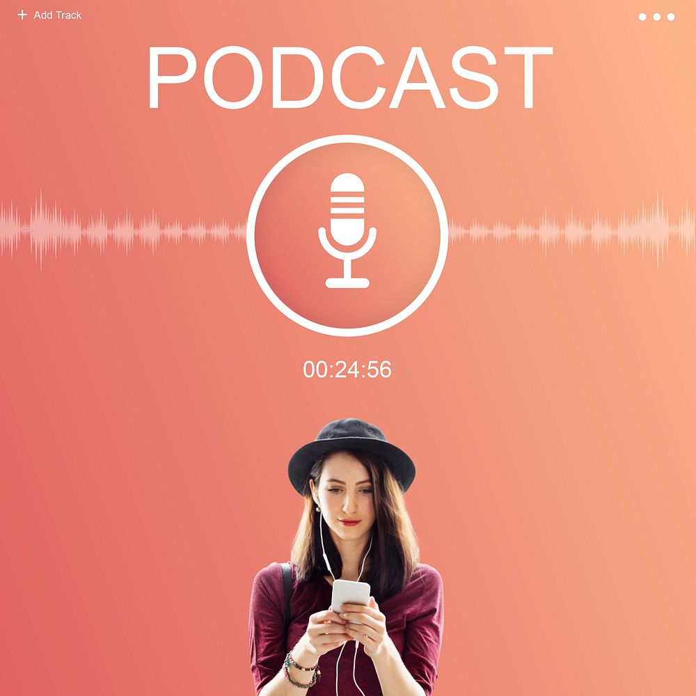 Microphone Audio Podcast Broadcast Media Graphic Concept