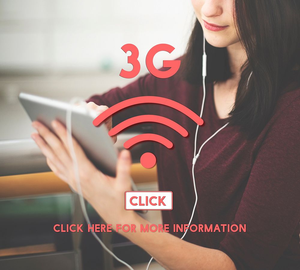 3G Wireless Internet Networking Online Concept
