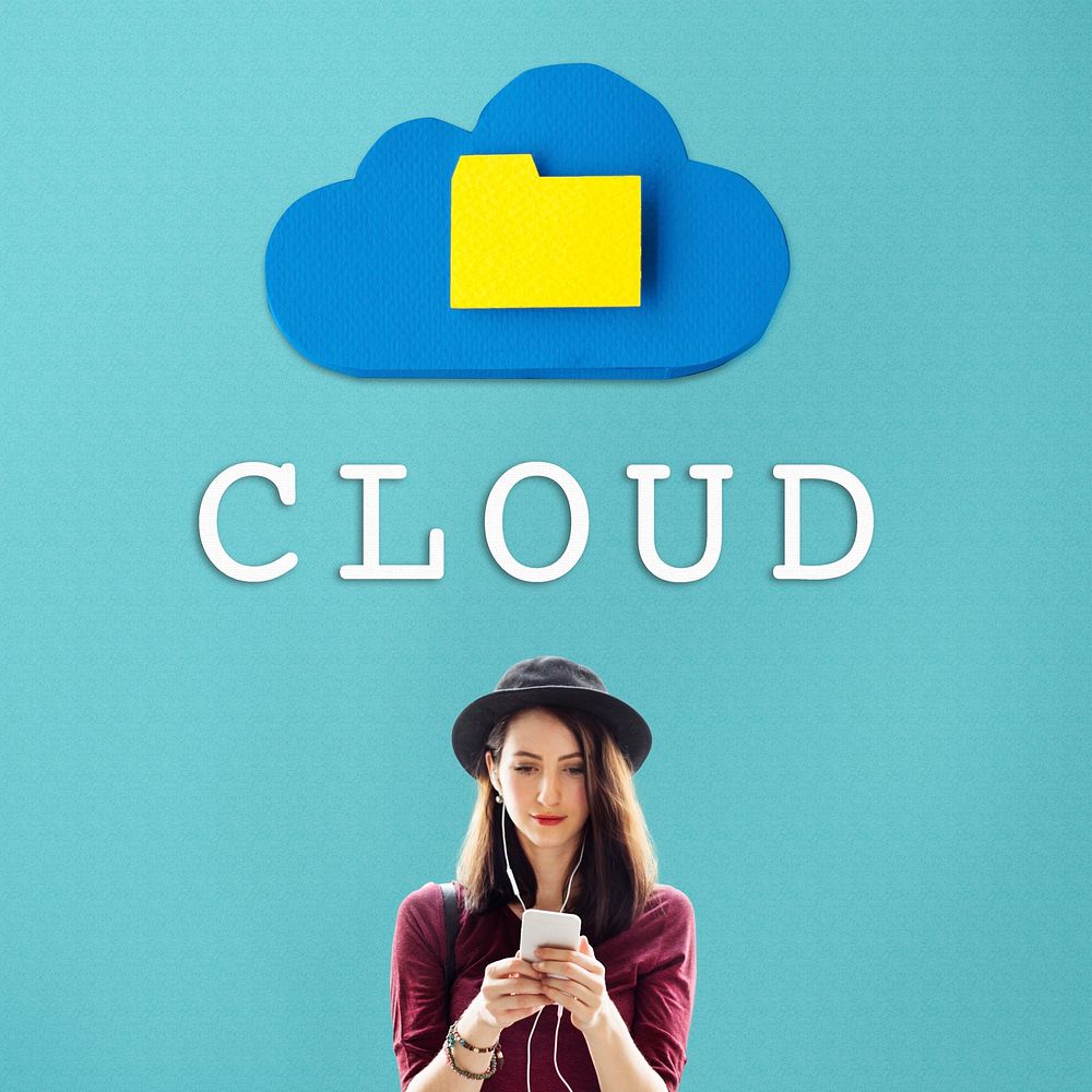 Cloud Networking Data Storage Online Technology Concept