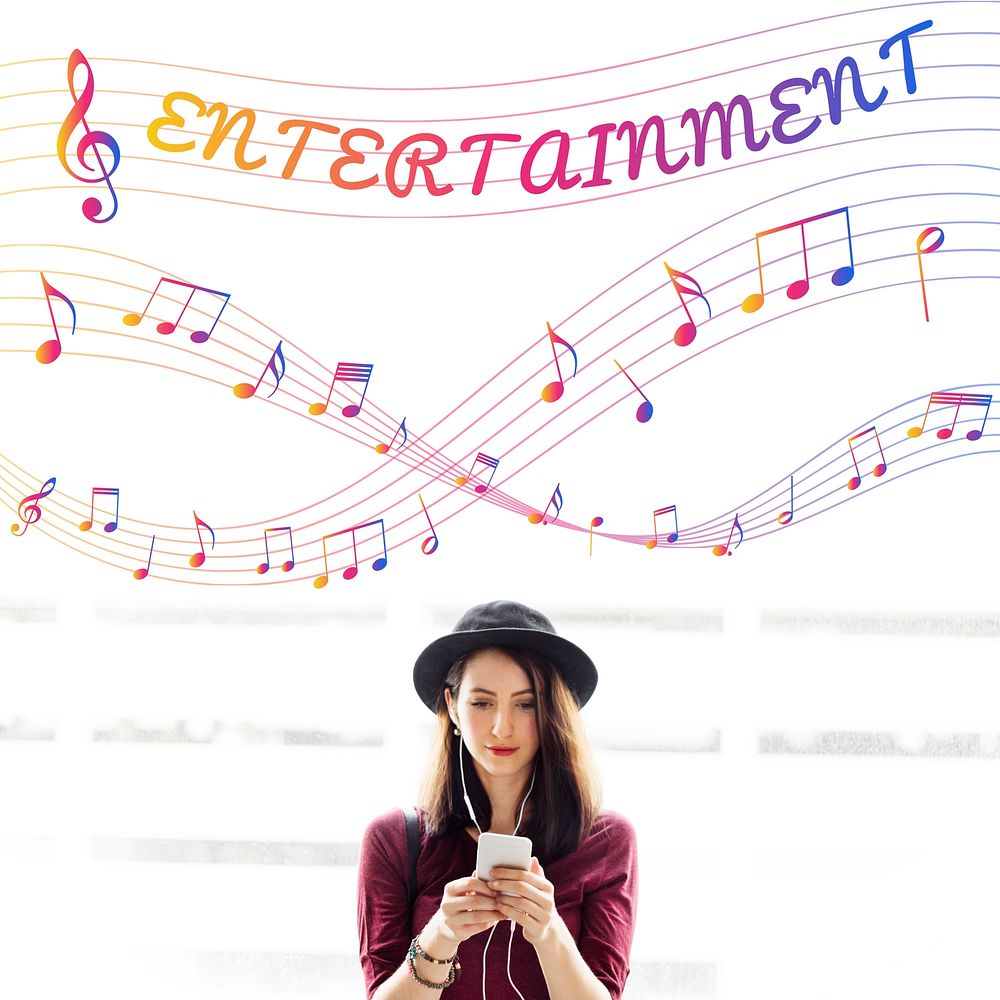 Music Notes Entertainment Melody Listening Concept