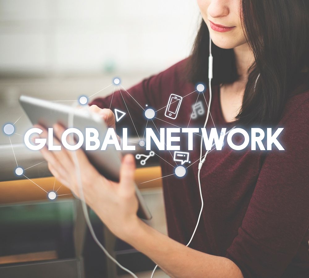 Social Networking Global Communications Technology Connection Concept