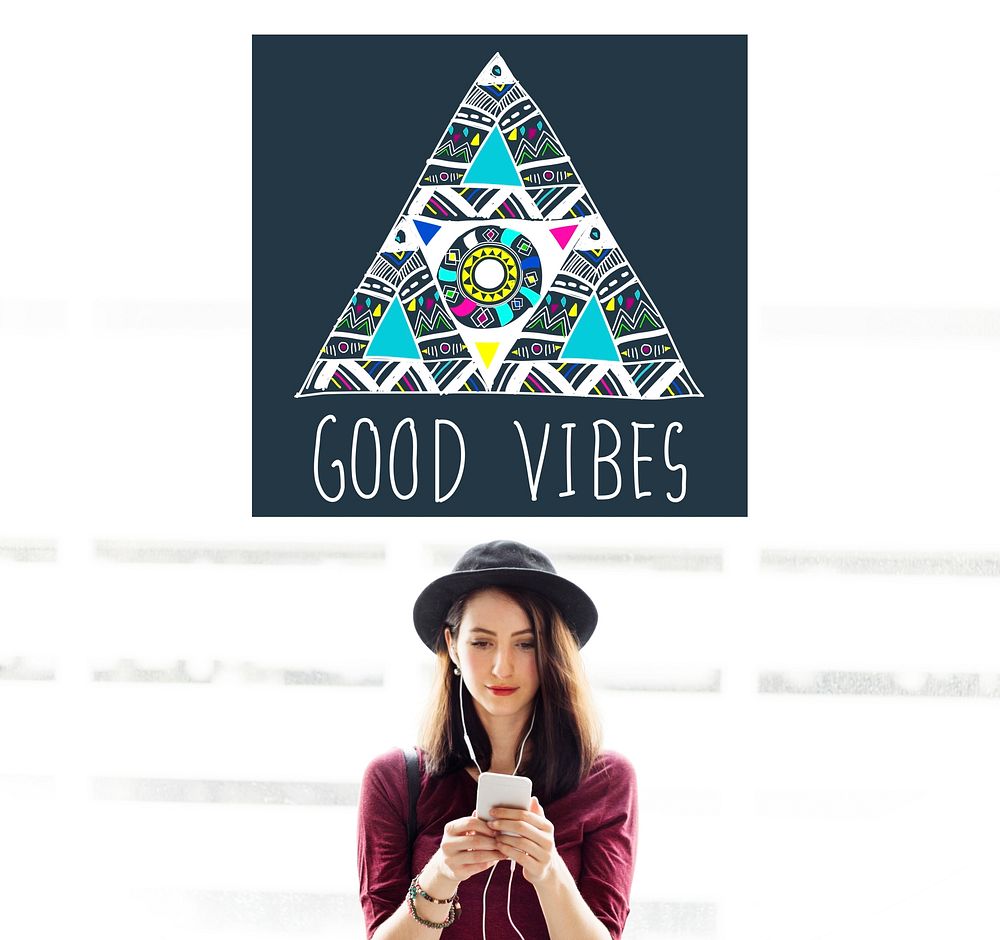 Good Vibes Positive Thinking Optimistic Concept