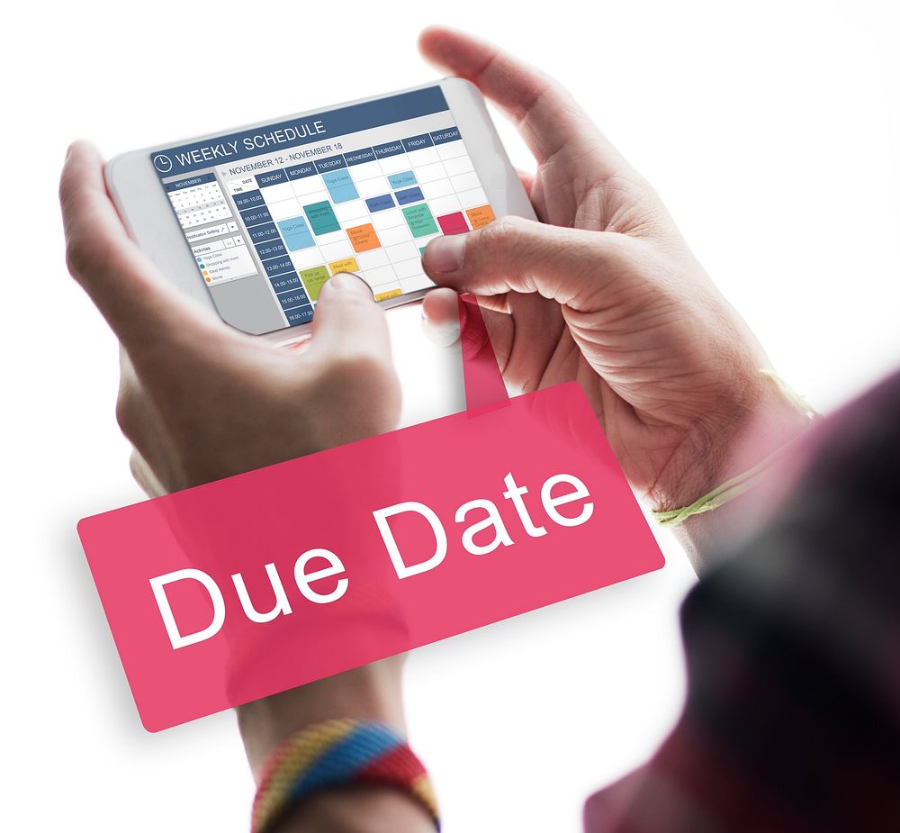 Due Date Deadline Appointment Event Concept