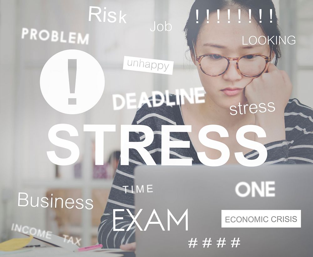 Negative Exam Worried Stressed Graphic Concept