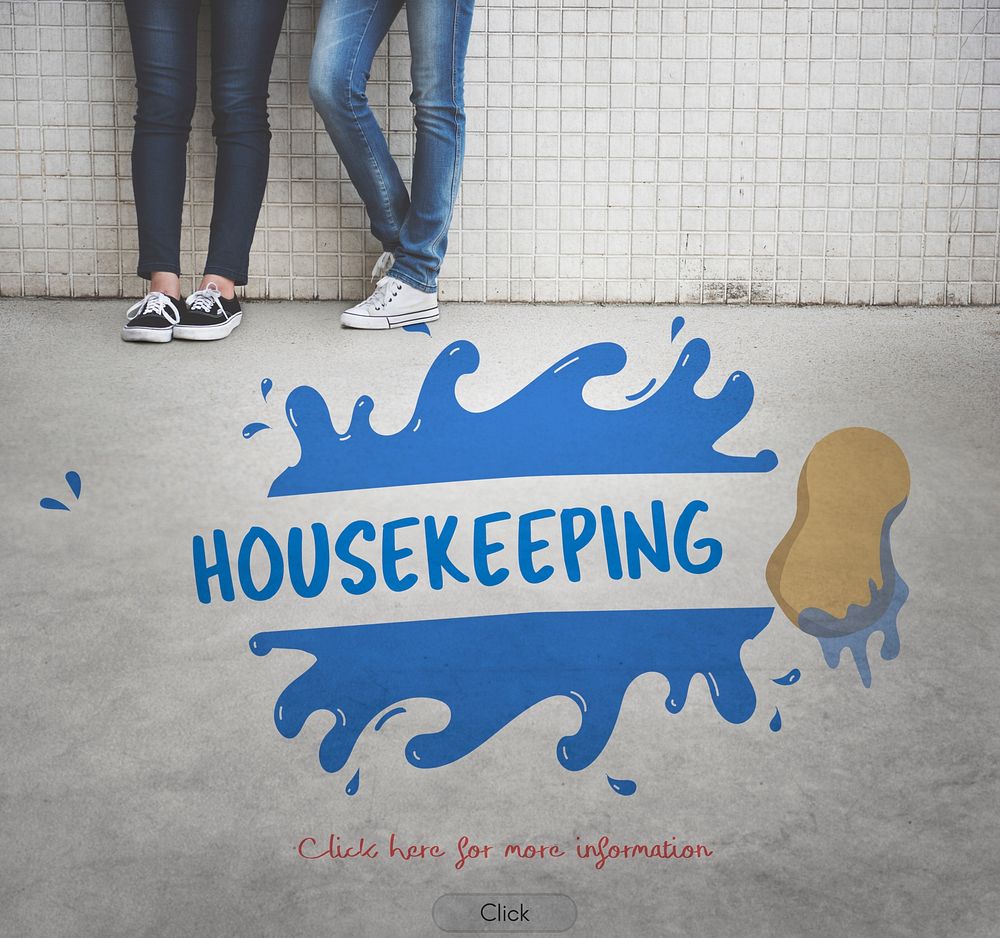 Housekeeping Wash Service Help Concept