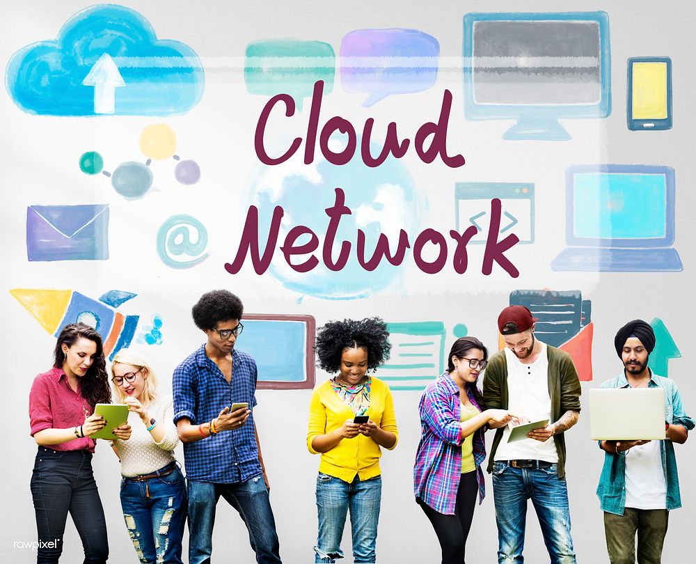 Cloud Network Computing Digital Information Concept