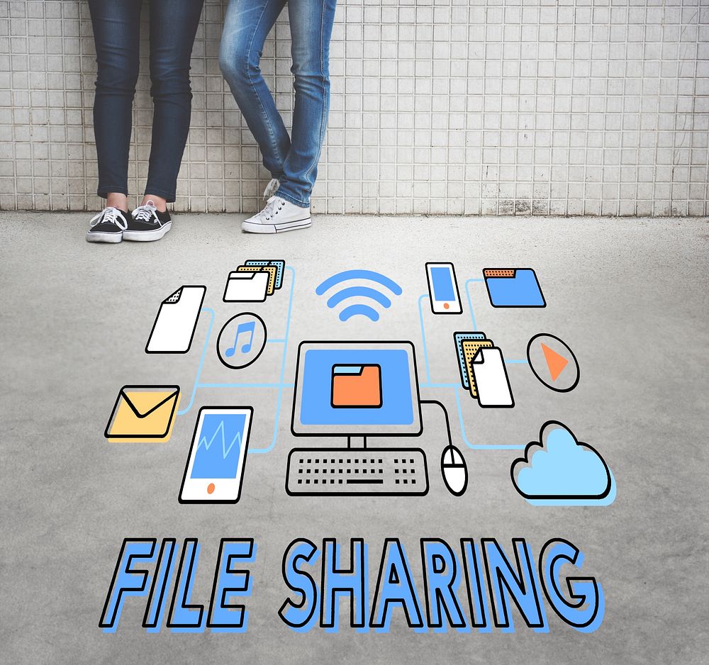 file Sharing Technology Data Transfer Concept