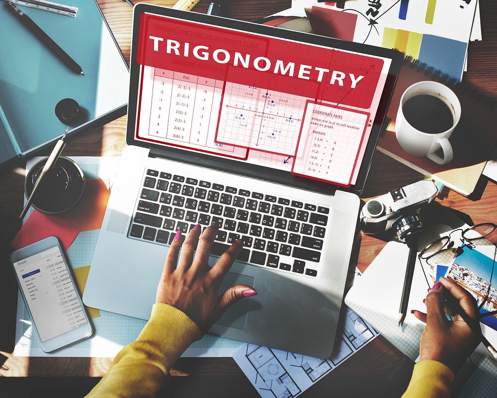 Trigonometry Mathematics Calculation Chart Concept