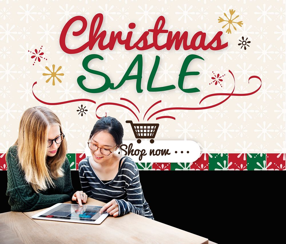 Christmas Sale Winter Promotion Offer Concept