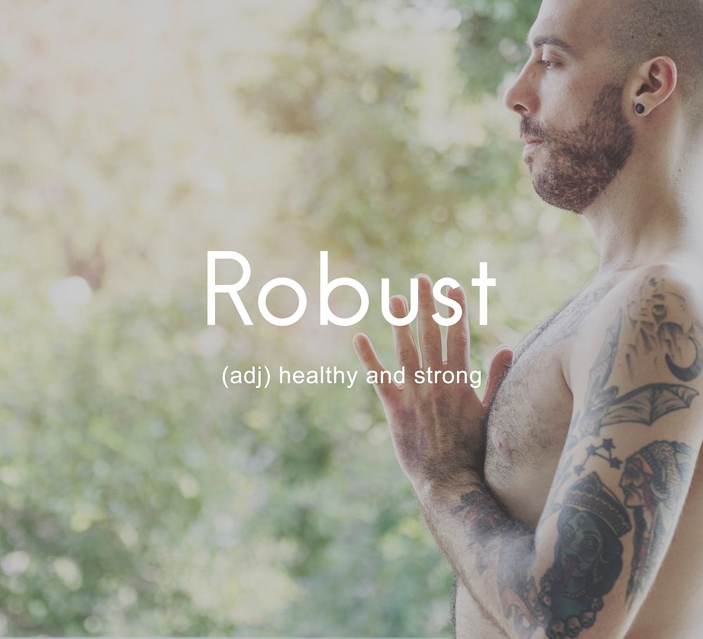 Robust Healthy And Strong People Graphic Concept