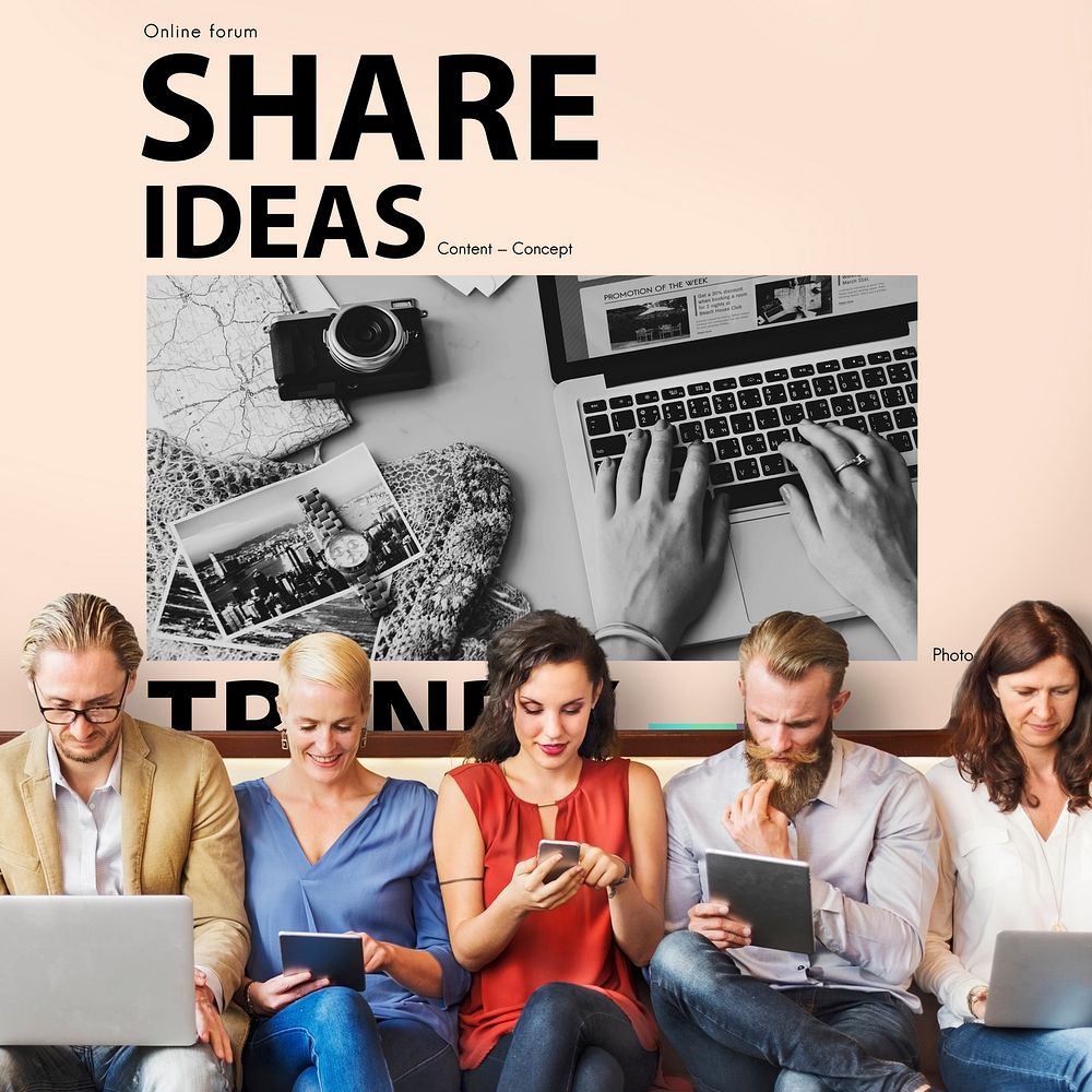 Social Media Blog Ideas Concept
