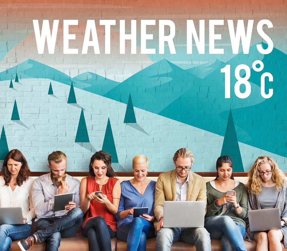Weather Update Temperature Forecast News Meteorology Concept