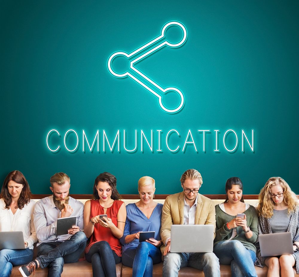 Communication Connection Digital Graphic Concept