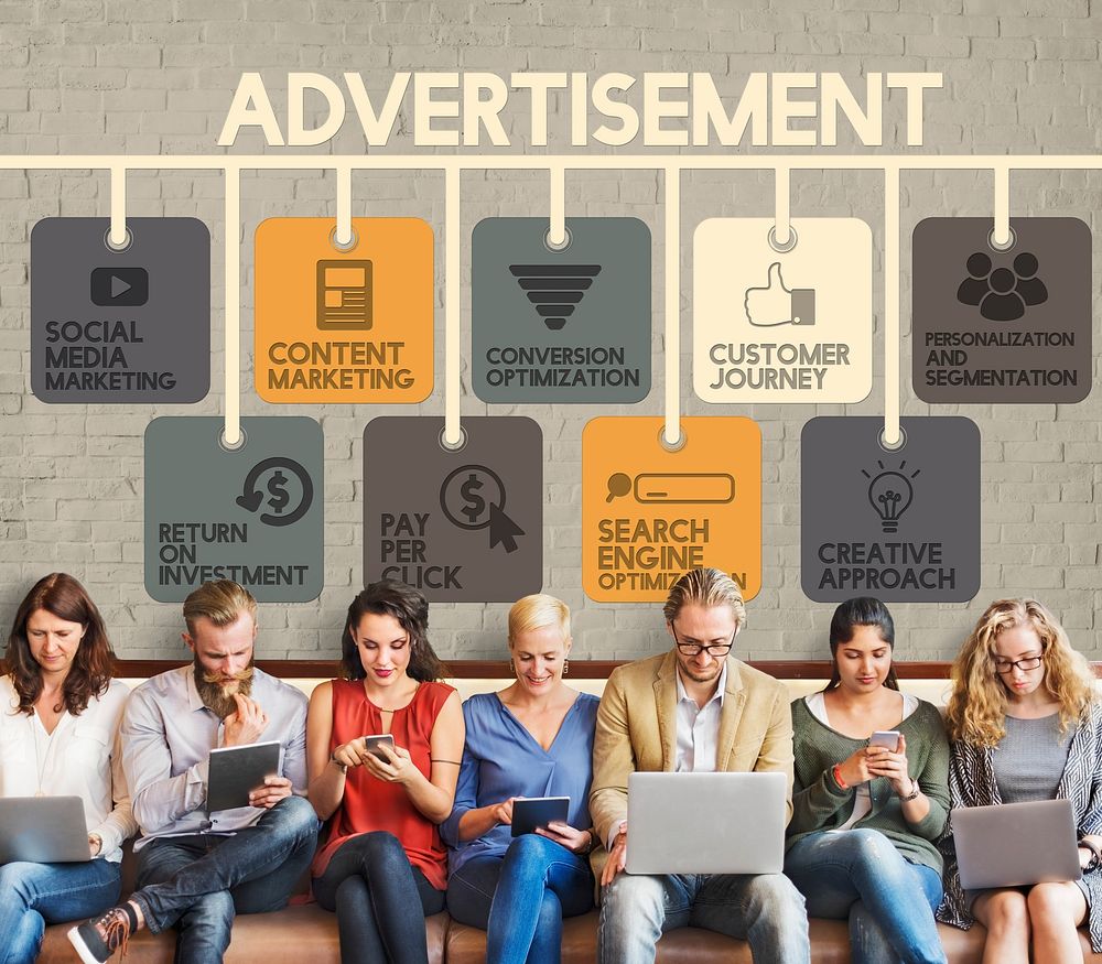 Advertisement Online Marketing Commerce Concept