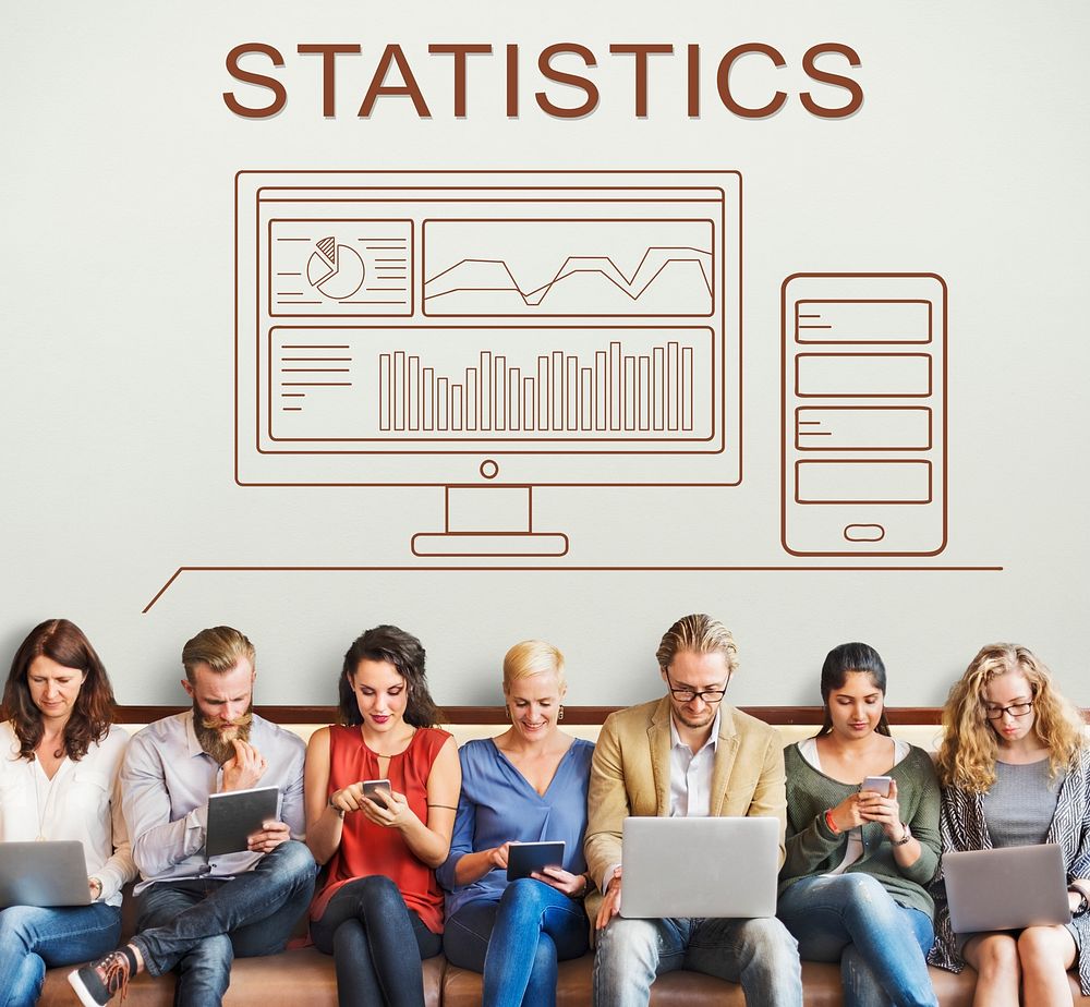 Statistics Progress Summary Analytics Computer Concept