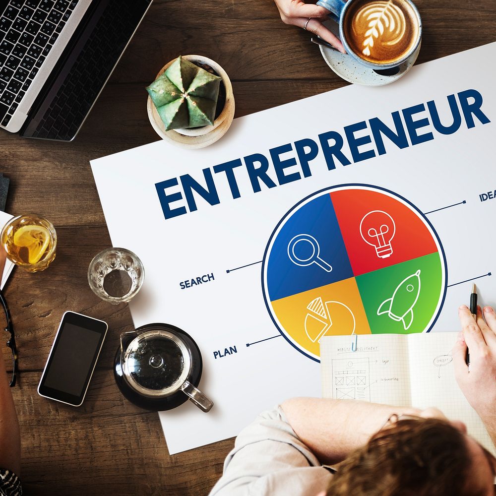 Business Startup Entrepreneur Strategy Target Concept