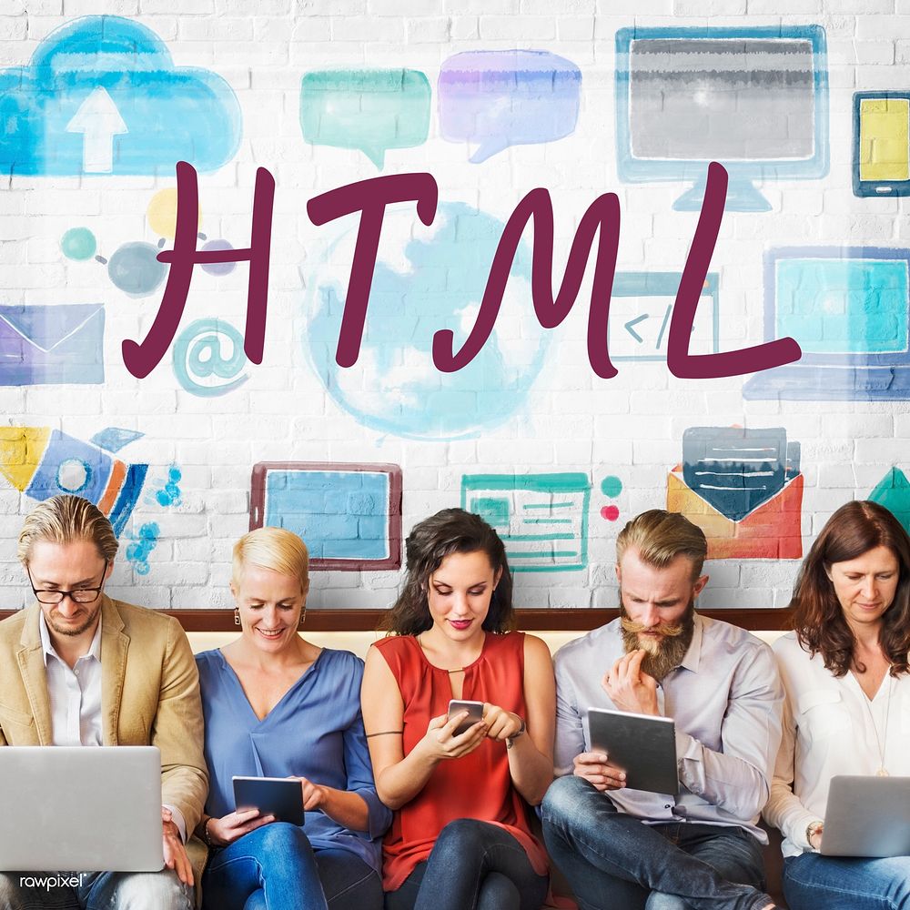 HTML Computer Language Internet Online Technology Concept