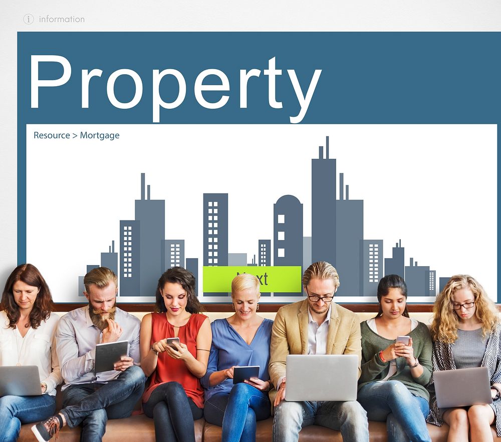 Business Property Mortgage Rent Concept